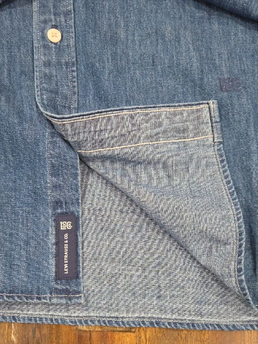 Levi's Blue Tab Japanese Cotton Button Down Shirt.